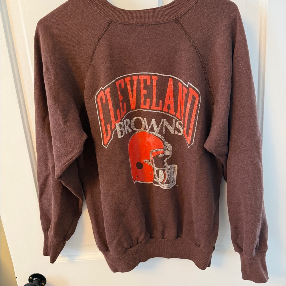 Vintage Cleveland Browns Brown Sweatshirt
